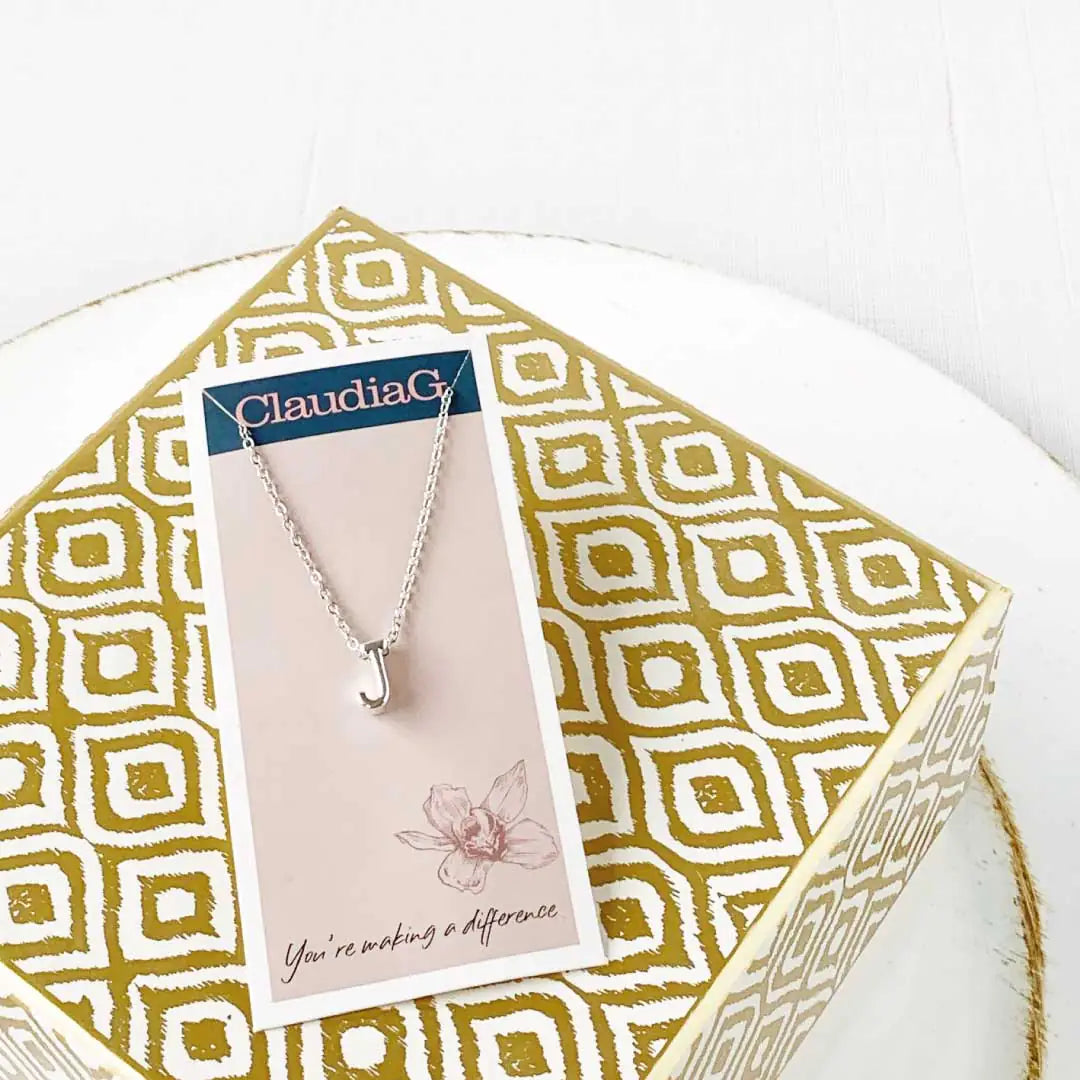 Your Initial Necklace In Silver