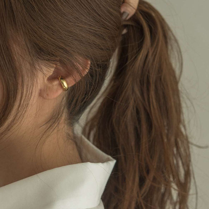 Gold-Plated Clip-On Earrings