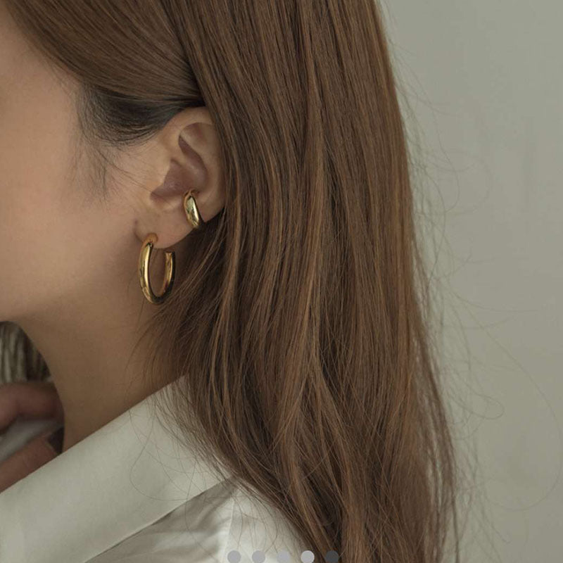 Gold-Plated Clip-On Earrings