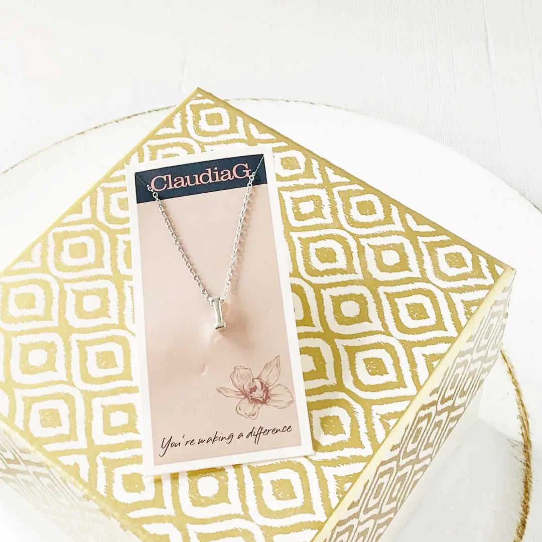 Your Initial Necklace In Silver