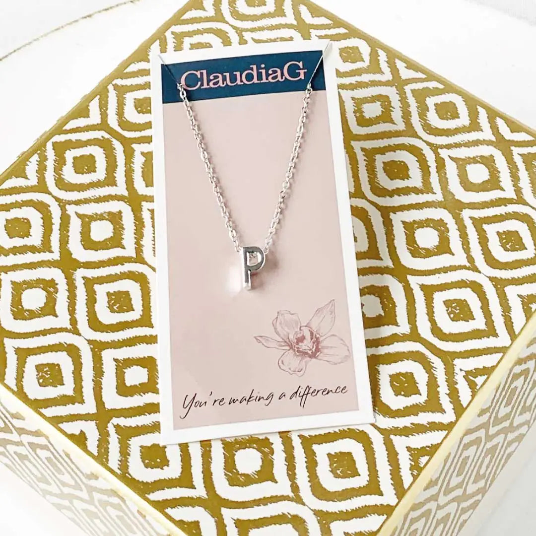 Your Initial Necklace In Silver