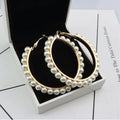 Pearl Hoop Earrings