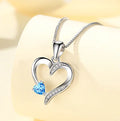 Sacred Heart Sterling Silver Pendant Necklace