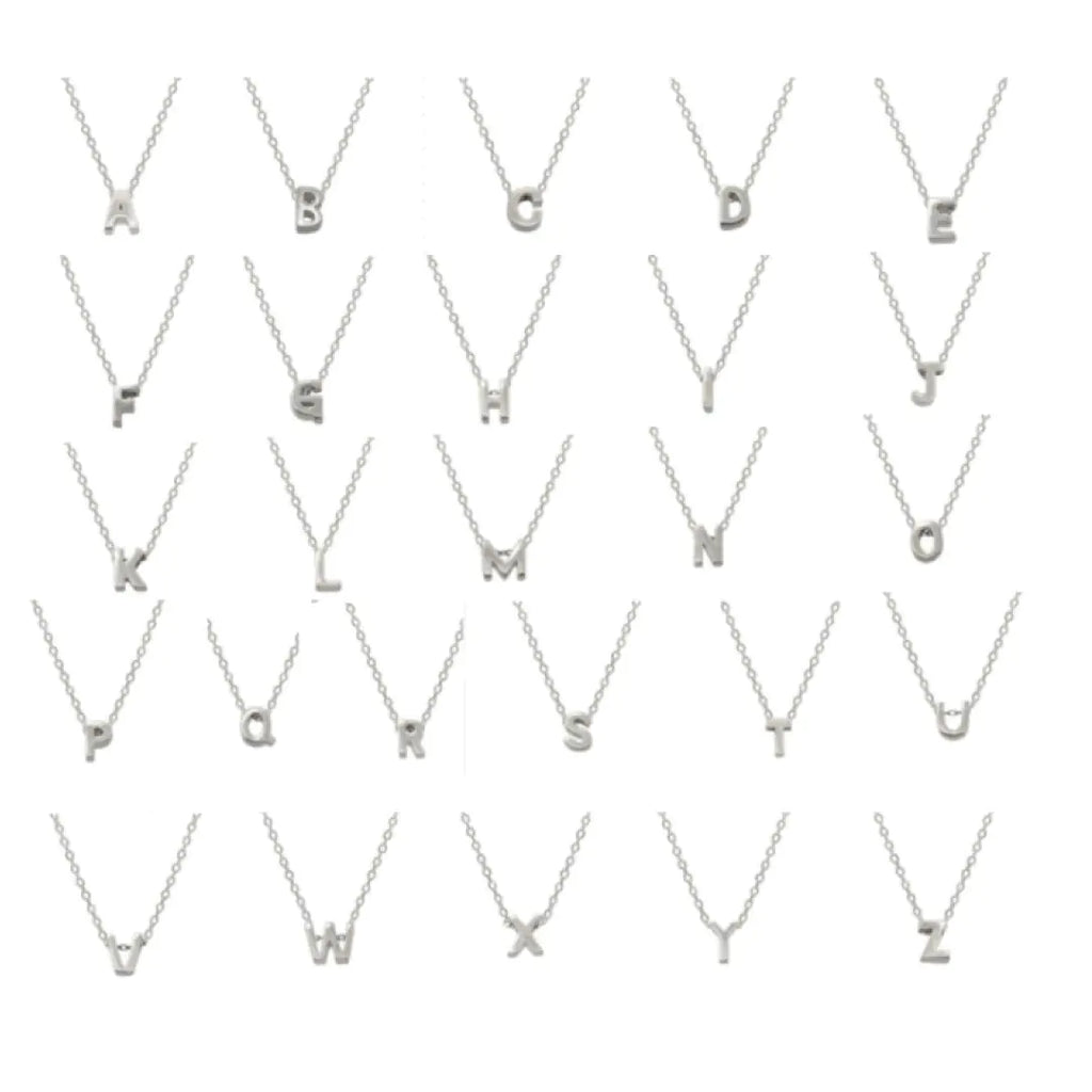 Your Initial Necklace In Silver