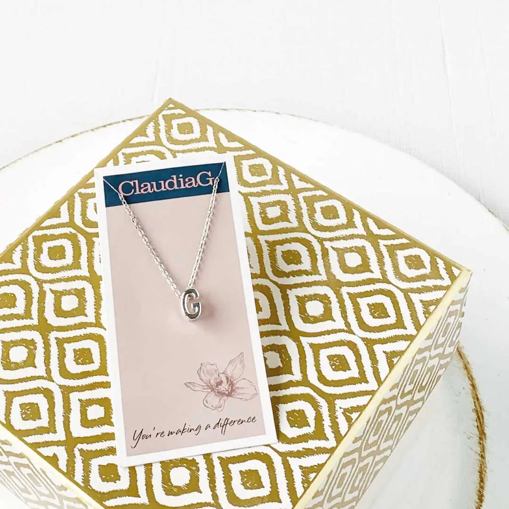 Your Initial Necklace In Silver