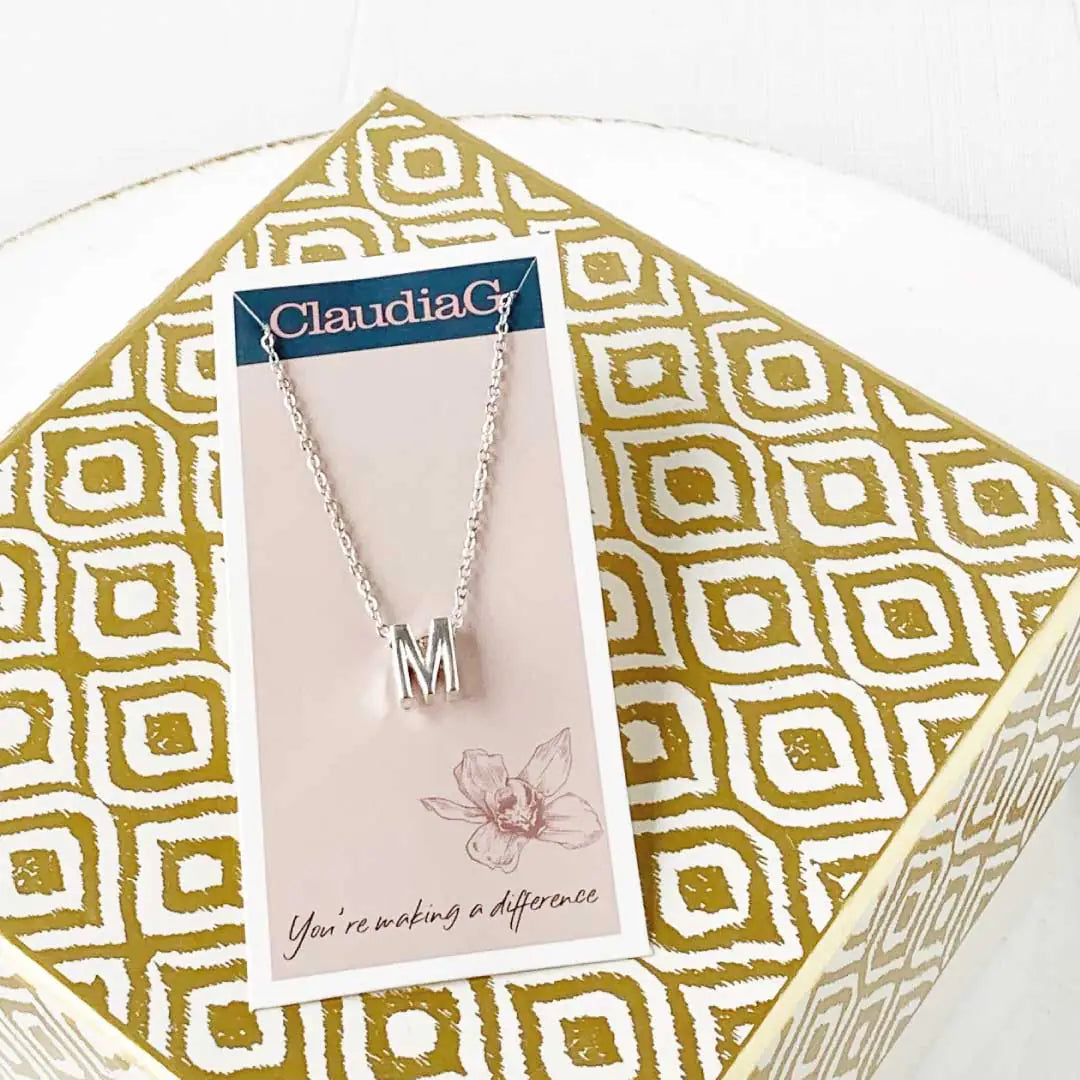 Your Initial Necklace In Silver