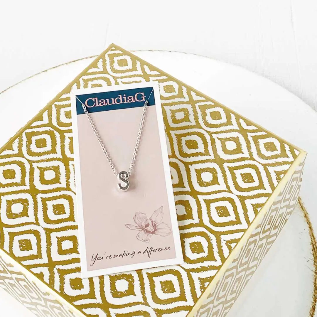 Your Initial Necklace In Silver