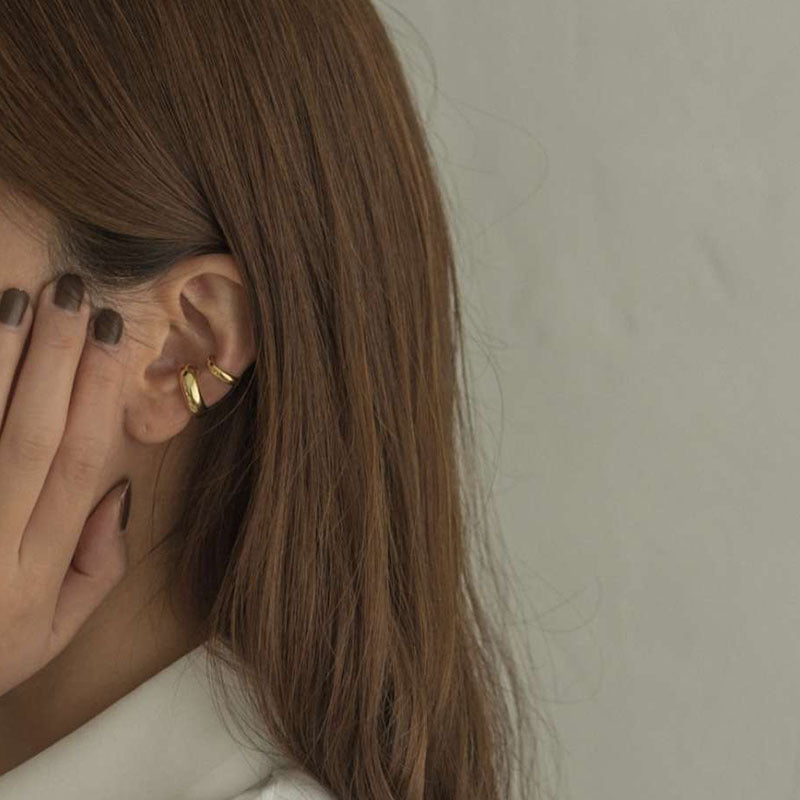 Gold-Plated Clip-On Earrings