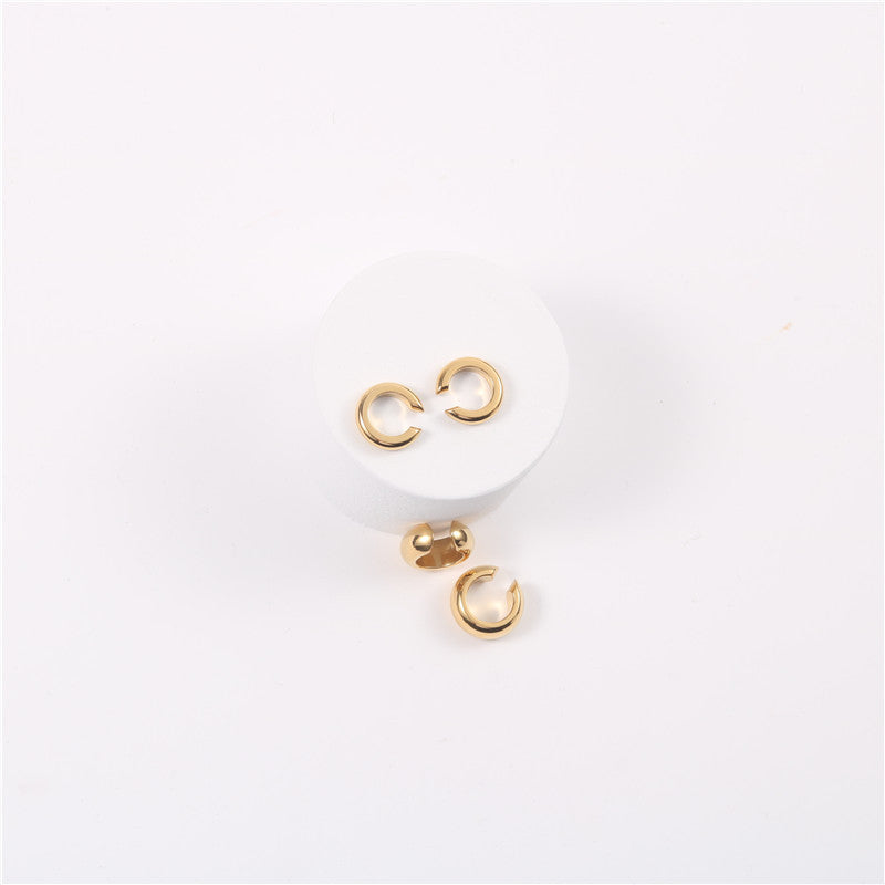 Gold-Plated Clip-On Earrings