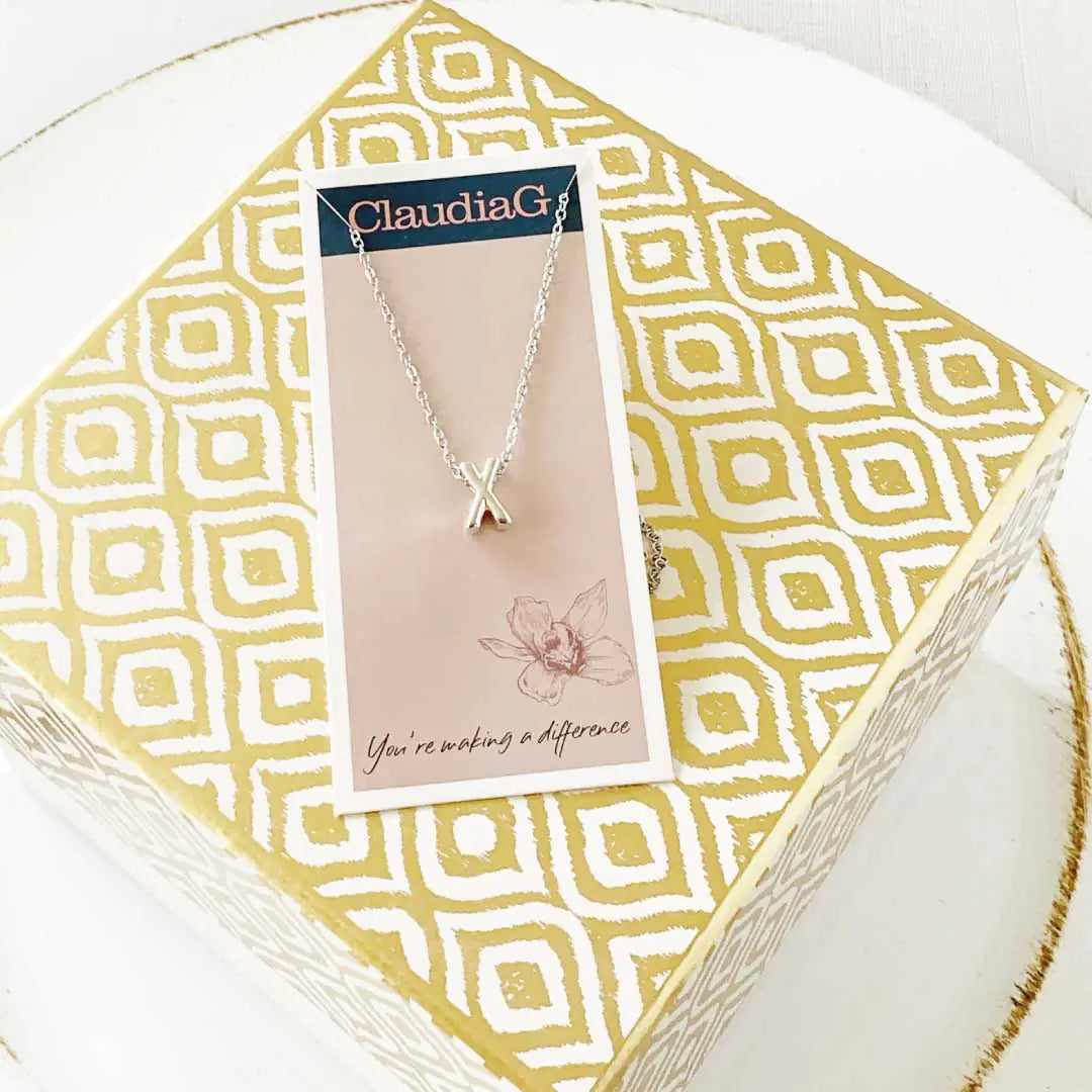 Your Initial Necklace In Silver