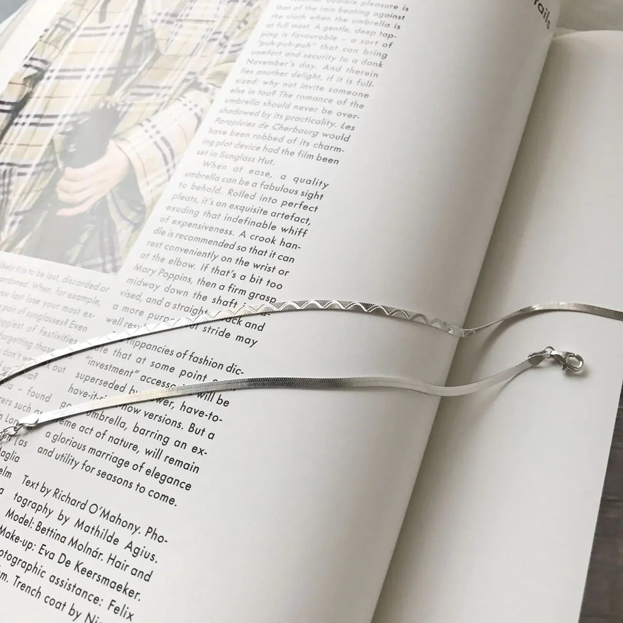 S925 Silver Snake Bone Chain Bracelet with Wave Design