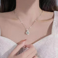 Moissanite Sunflower Necklace S925 Sterling Silver