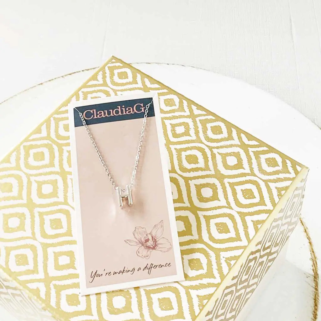 Your Initial Necklace In Silver